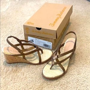 NWT Tommy Bahama Strappy Wedge Sandal